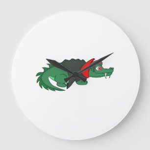 Grande Horloge Ronde Crocodile de Vampire