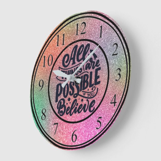 Grande Horloge Ronde Croire (Angle)