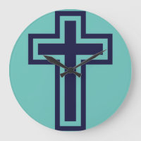 Croix chrétienne bleue différentes variantes