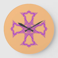 Croix chrétienne rose Art moderne esthétique
