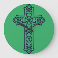 Croix haute celtique bleue