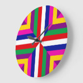 Grande Horloge Ronde Cross-section of a Star – Red/White – Balanced (Angle)