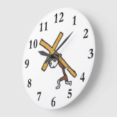 Grande Horloge Ronde Crucifix (Angle)