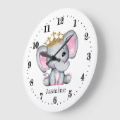 Grande Horloge Ronde cube girl princess (Angle)