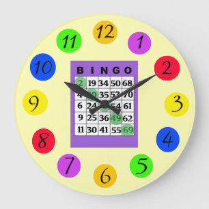 Grande Horloge Ronde Cuisine BINGO