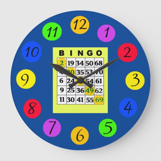 Grande Horloge Ronde Cuisine BINGO (Recto)