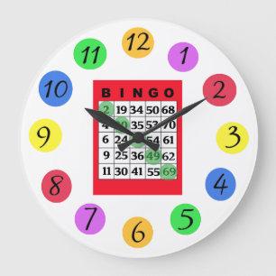 Grande Horloge Ronde Cuisine BINGO