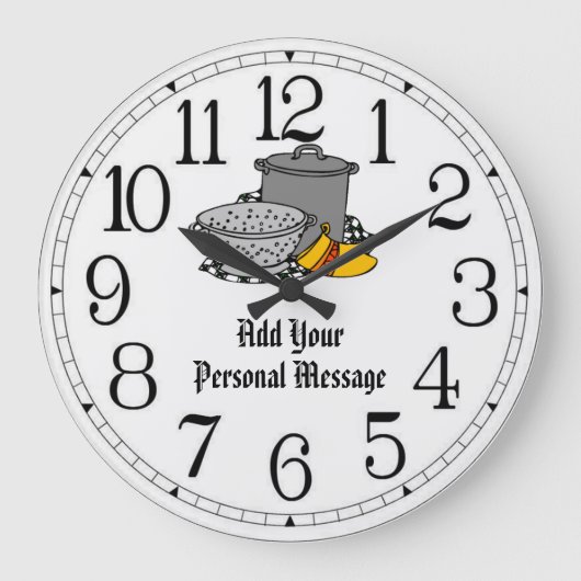 Grande Horloge Ronde Cuisine de pâtes (Recto)
