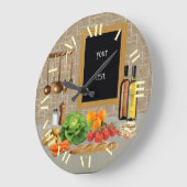 Grande Horloge Ronde cuisine ronde d'horloge (Angle)