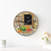 Grande Horloge Ronde cuisine ronde d'horloge (Maison)