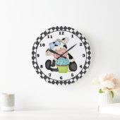 Grande Horloge Ronde Cupcake (Maison)