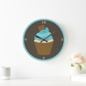 Grande Horloge Ronde Cupcake de Blue Frosting (Maison)