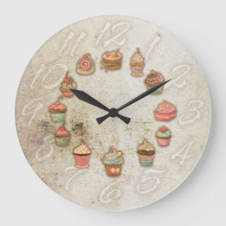 Grande Horloge Ronde CupCakes