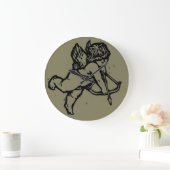 Grande Horloge Ronde Cupid Angel Valentin Clock Clay Creek (Maison)
