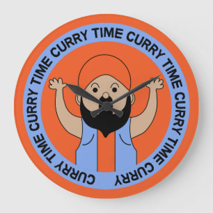 Grande Horloge Ronde Curry Lover   Cousin indien   Corry Cook   Footies