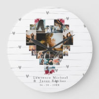 Custom 18 Heart shaped Photo Collage couples