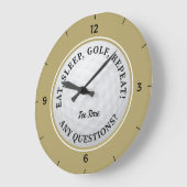Grande Horloge Ronde Custom Golf Ball (Angle)