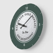 Grande Horloge Ronde Custom Golf Ball (Angle)