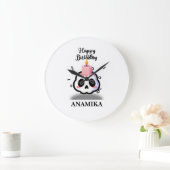 Grande Horloge Ronde Custom Name Birthday (Maison)