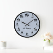 Grande Horloge Ronde Custom Periodic Table Science Element Large Clock (Maison)