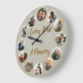 Grande Horloge Ronde Custom Photo Memory (Angle)