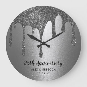 Grande Horloge Ronde Custom Text