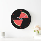 Grande Horloge Ronde Custom Text Wall Clock (Maison)