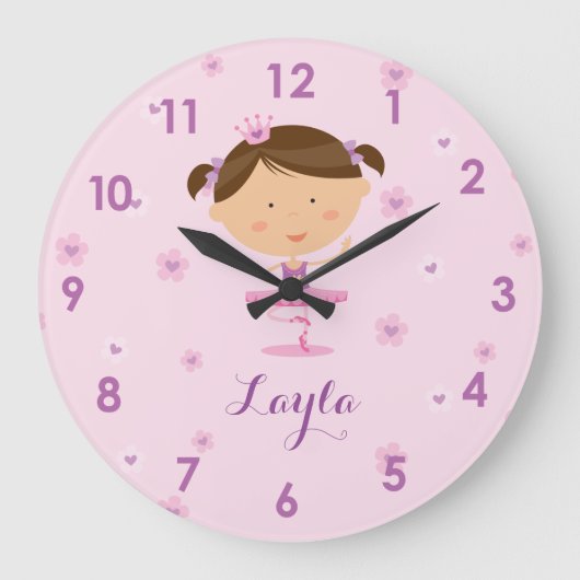 Grande Horloge Ronde Cute Dancer Ballerina (Recto)