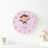 Grande Horloge Ronde Cute Dancer Ballerina (Maison)