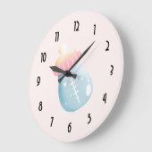 Grande Horloge Ronde Cute de Bottle (Angle)