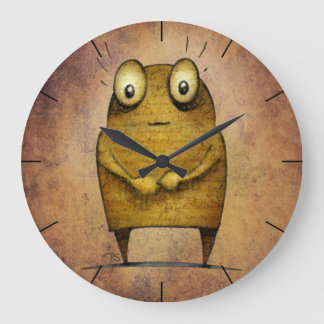 Grande Horloge Ronde Cute Funny Robot Droid
