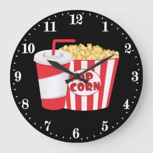 Grande Horloge Ronde Cute movie home théâtre room decor