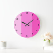 Grande Horloge Ronde Cute rose moderne (Maison)