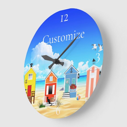 Grande Horloge Ronde Cute Tiny Beach Shacks Thunder_Cove (Angle)