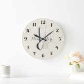 Grande Horloge Ronde Cute Ustensiles Points Ajouter Nom Cuisine Mur Hor (Maison)