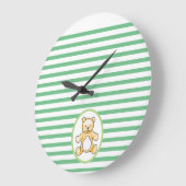Grande Horloge Ronde Cute vintage teddy bear (Angle)