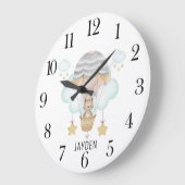 Grande Horloge Ronde Cute Watercolor (Angle)