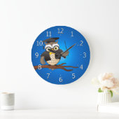 Grande Horloge Ronde Cute Wise (Maison)