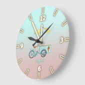 Grande Horloge Ronde Cycle de Adorable Cool Ice (Angle)