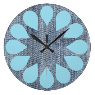 Grande Horloge Ronde Cycle de rotation de denim de buanderie