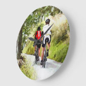 GRANDE HORLOGE RONDE CYCLISME (Angle)