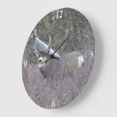 Grande Horloge Ronde D32 Mule Deer Buck (Angle)