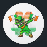 Grande Horloge Ronde Dabbing Leprechaun for Kids Boys Mens Youth<br><div class="desc">Dabbing Leprechaun for Kids Boys Mens Youth St Patricks Day</div>