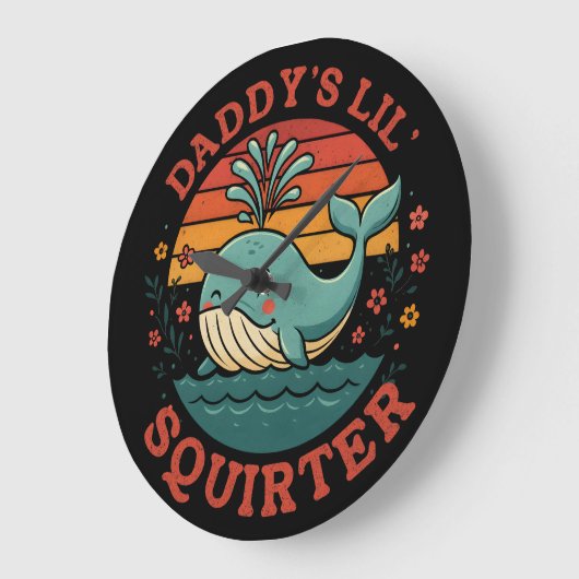 Grande Horloge Ronde Daddy Little Whale (Angle)