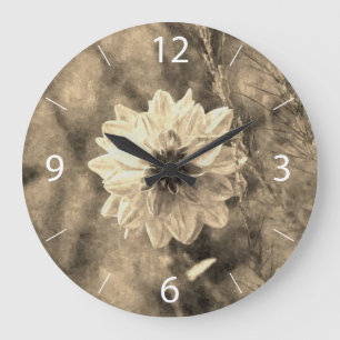 Grande Horloge Ronde Dahlia