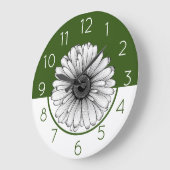 Grande Horloge Ronde Daisy (Angle)