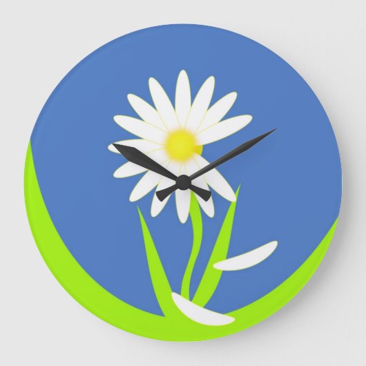 Grande Horloge Ronde Daisy Wall Clock (Recto)