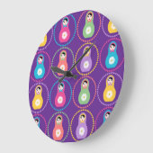 Grande Horloge Ronde Daisyflower Matryoshka (Angle)
