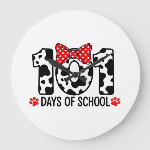 Grande Horloge Ronde Dalmatien 100 Jours d'École Garçon Enfant 100ème J