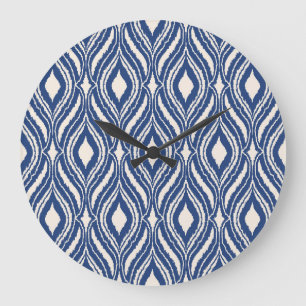 Grande Horloge Ronde damas marocain, motif sans couture abstraite.